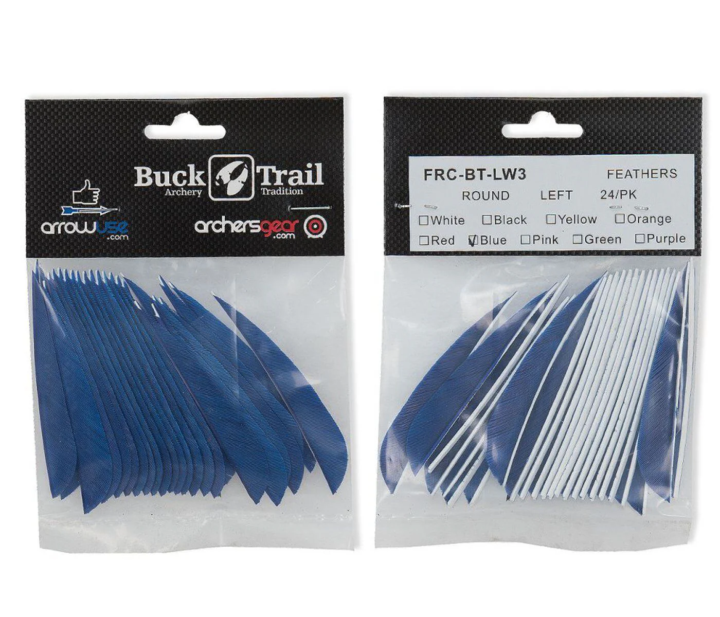 Buck Trail 3" Parabolic RW Turkey Feathers - Image 3