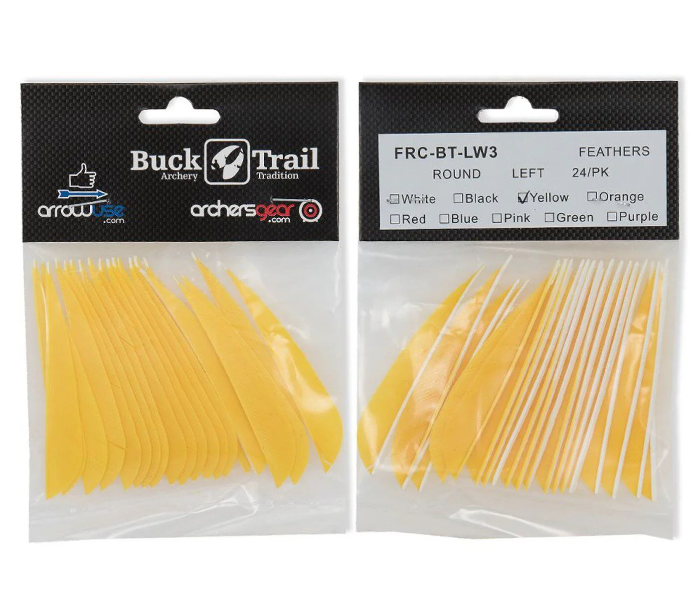 Buck Trail 3" Parabolic RW Turkey Feathers - Image 6